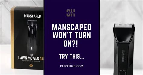 manscaped trimmer wont turn on|My Manscaped Trimmer Stopped Working: 26 Causes。